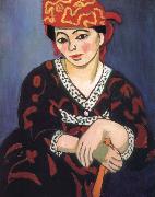 Woman wearing a red turban Henri Matisse